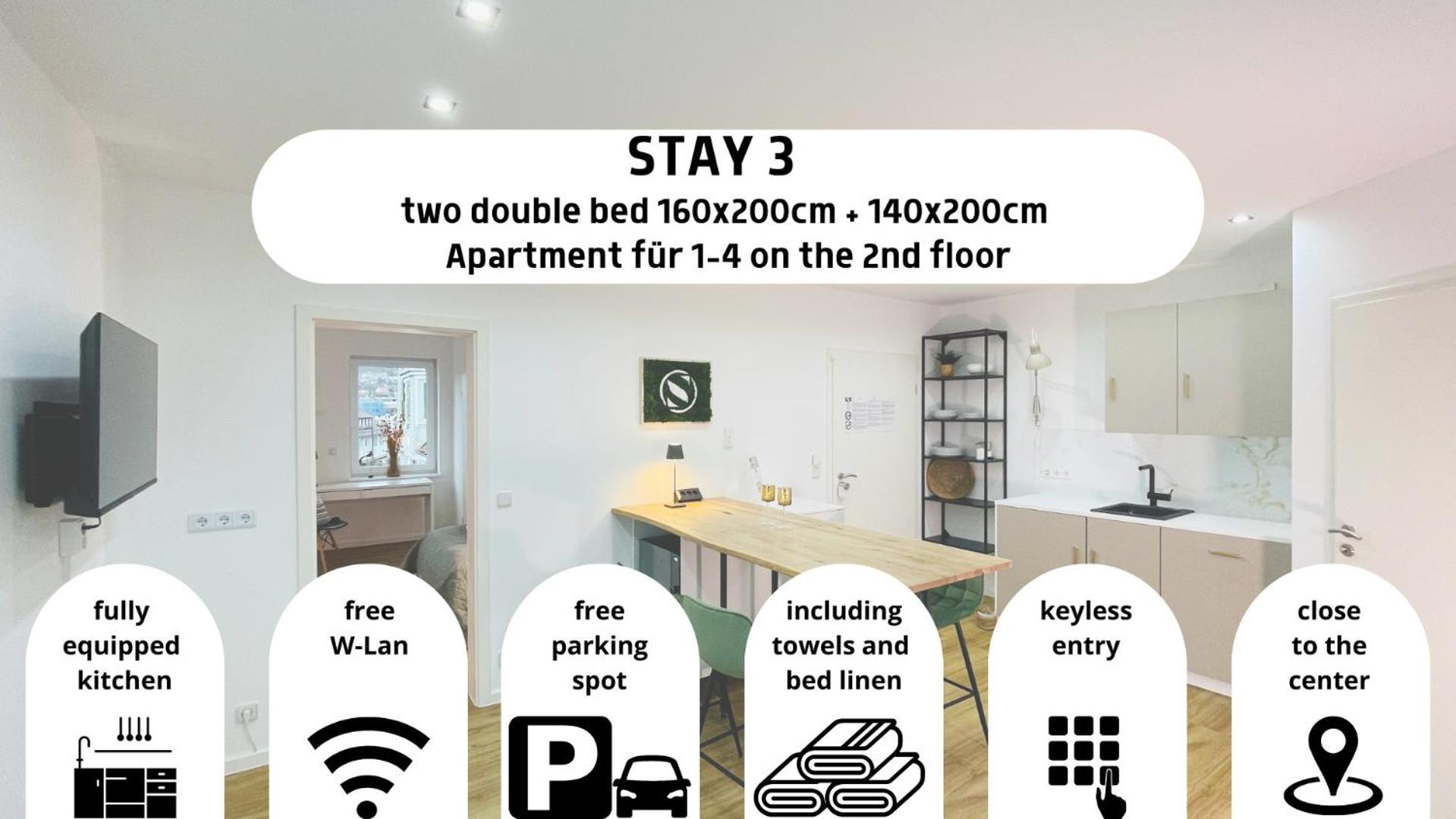 Stay: zentrales Schwarzwald Apartment für 1-2 mit Küche und Freisitz Nagold Habitación foto